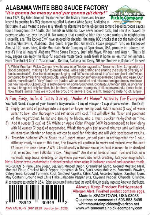 White Mountain Pickle Co. - BBQ 4 Pack