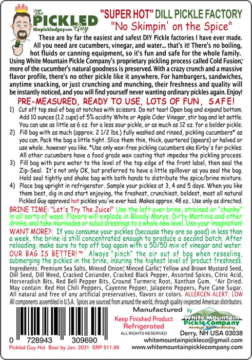 The Pickled Guy Licensed to Dill! Hot Pickling Kit