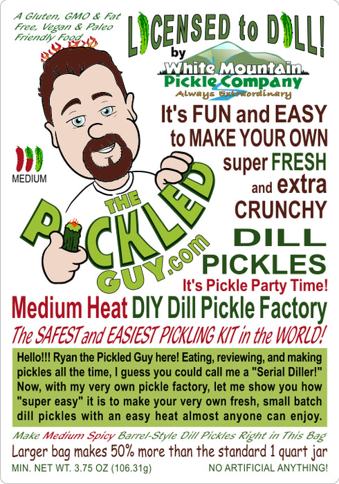 The Pickled Guy Licensed to Dill! Medium Heat Pickling Kit