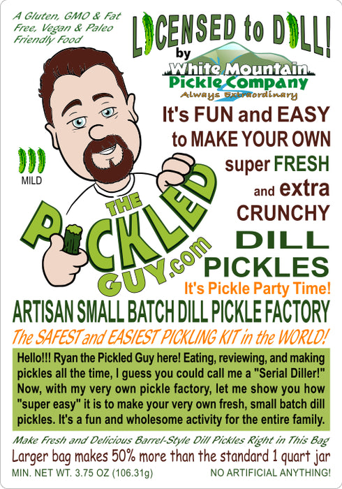 The Pickled Guy Licensed to Dill! Mild Pickling Kit