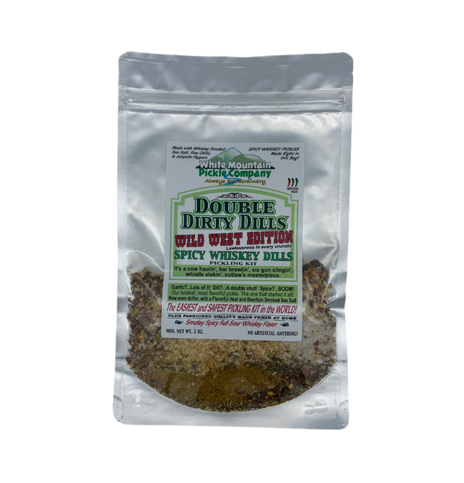 White Mountain Pickle Co. - Bourbon-spiced Wild West Edition Spicy Whiskey Dills Kit