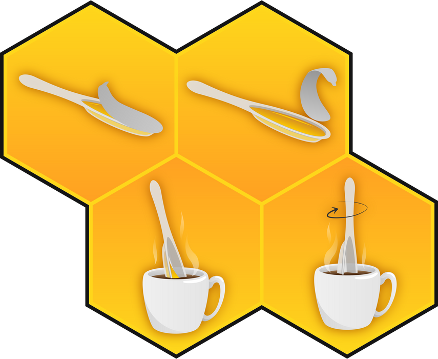 Badgers Honey Spoon /Blue Razz Honey Tea