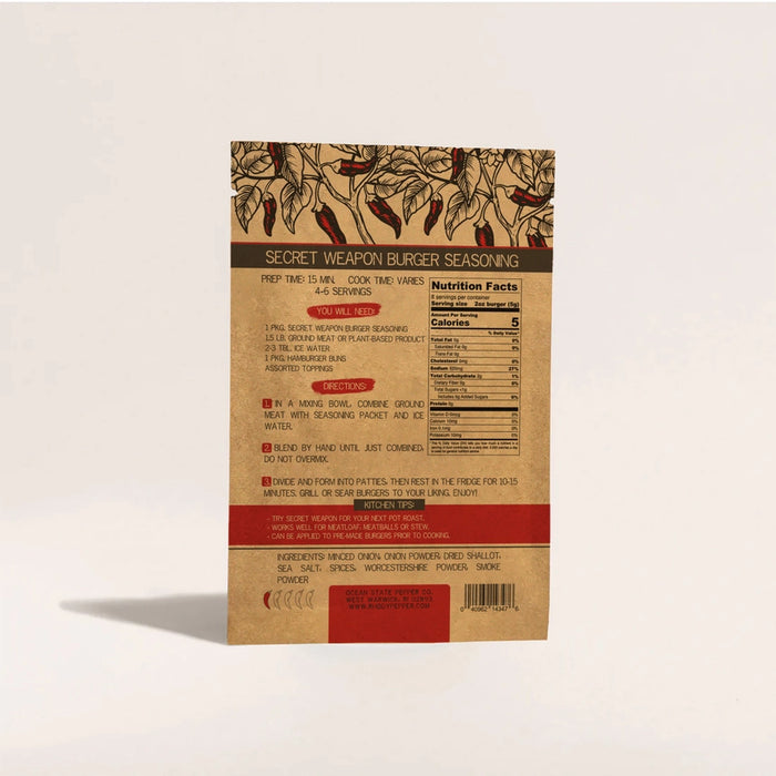 Ocean State Pepper Co. Secret Weapon Burger Seasoning