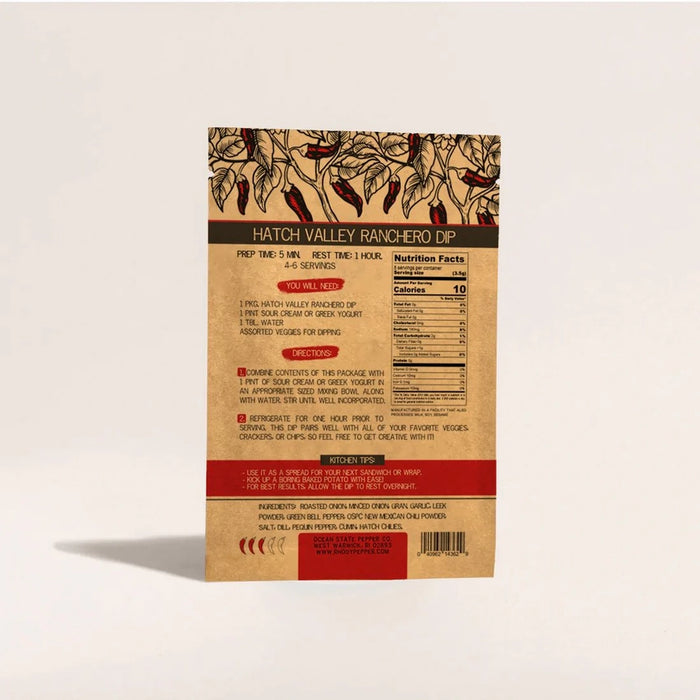 Ocean State Pepper Co. Hatch Valley Ranchero Dip - Southwest Chili-Ranch