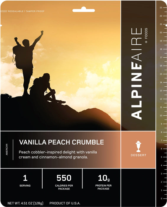 AlpineAire - Vanilla Peach Crumble | Cook-in-Pouch Dessert