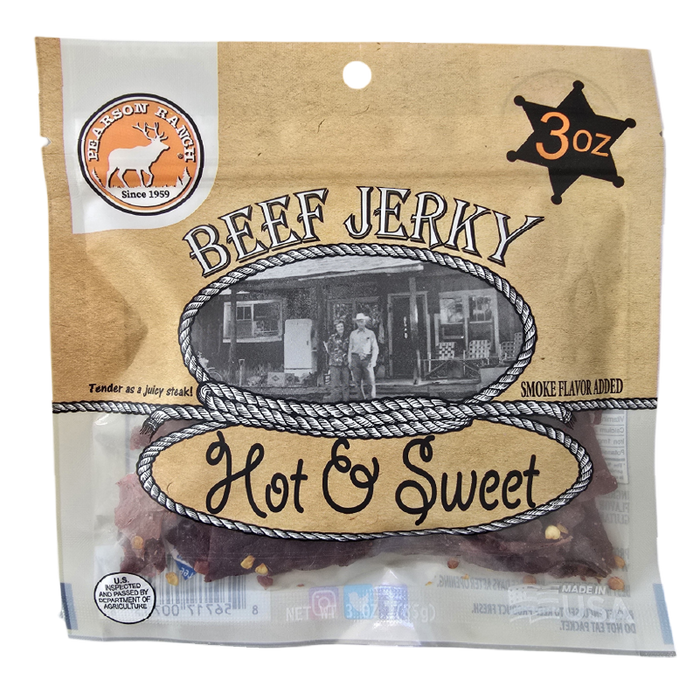 Pearson Ranch Jerky - Hot & Sweet Beef Jerky - 3 oz