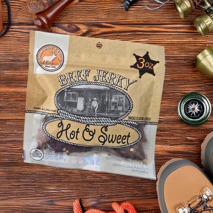 Pearson Ranch Jerky - Hot & Sweet Beef Jerky - 3 oz
