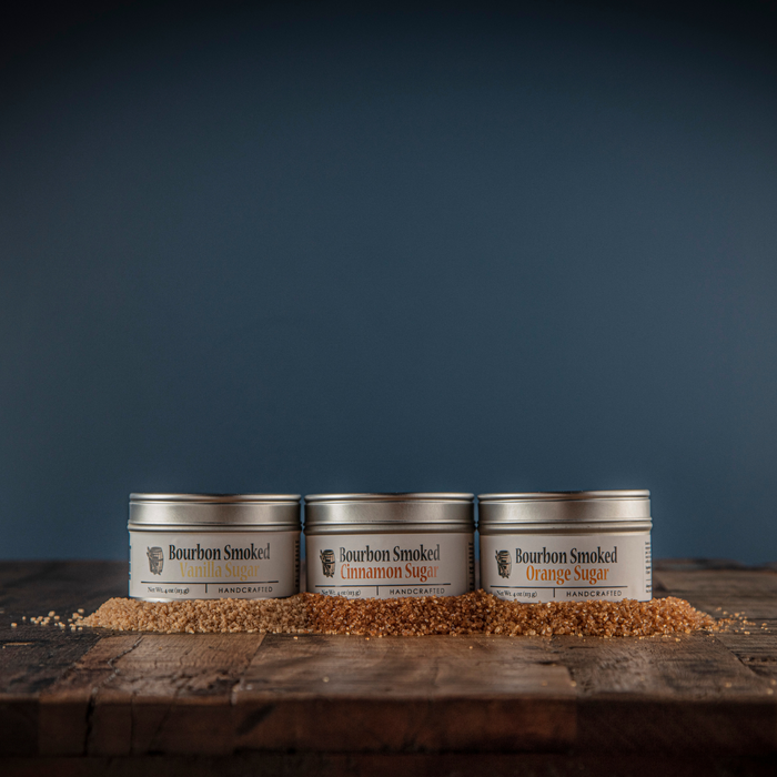 Bourbon Barrel Foods - Bourbon Smoked Sugars Trio - Orange, Vanilla, Cinnamon