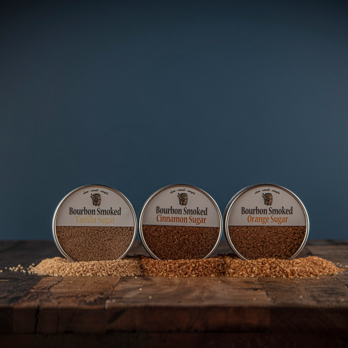 Bourbon Barrel Foods - Bourbon Smoked Sugars Trio - Orange, Vanilla, Cinnamon