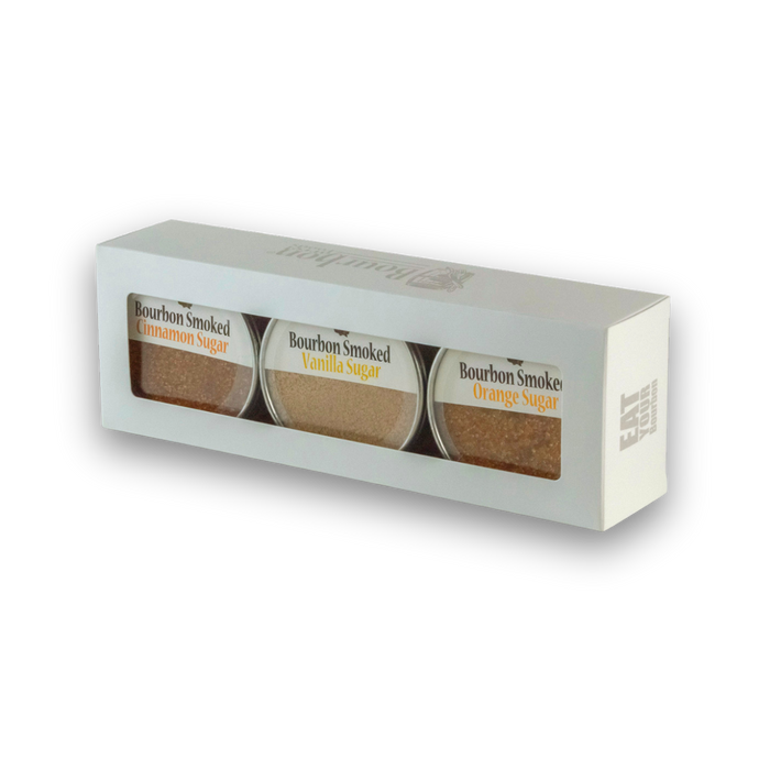 Bourbon Barrel Foods - Bourbon Smoked Sugars Trio - Orange, Vanilla, Cinnamon