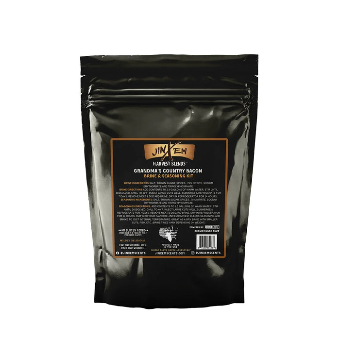 Jinx'em - Grandma's Country Bacon - Brine & Seasoning Kit