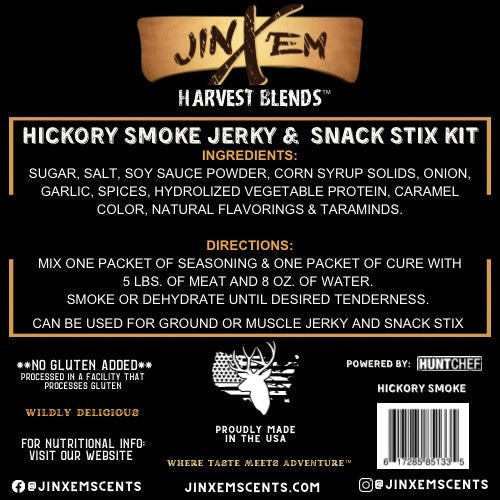 Jinx'em - Hickory Smoke Jerky Seasoning & Snack Stix Kit