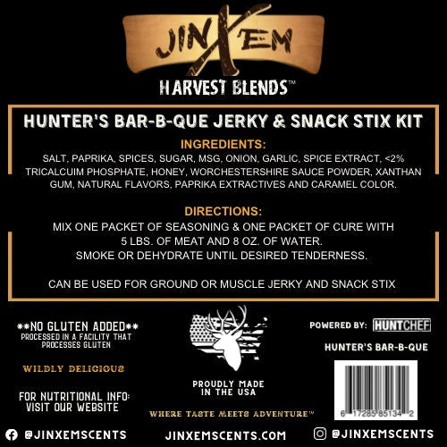 Jinx'em - Hunter's BBQ - Jerky & Snack Stix Kit
