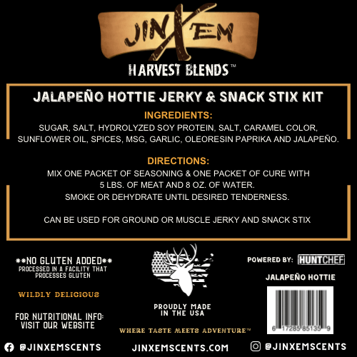 Jinx'em - Jalapeño Hottie - Jerky & Snack Stix Kit