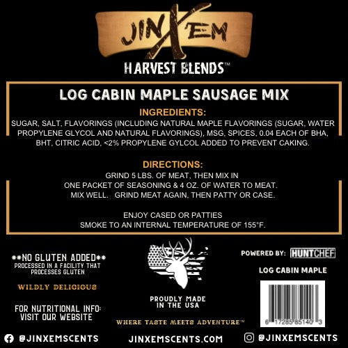 Jinx'em - Log Cabin Maple - Sausage Seasoning Mix