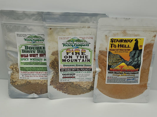 White Mountain Pickle Co. - Don't Fear The Cowboy Reaper 3 Pack Pickling Kits