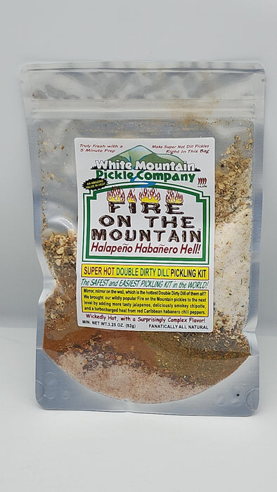 White Mountain Pickle Co. - Fire On The Mountain Halapeno Habanero Hell Double Dirty Dill Pickling Kit