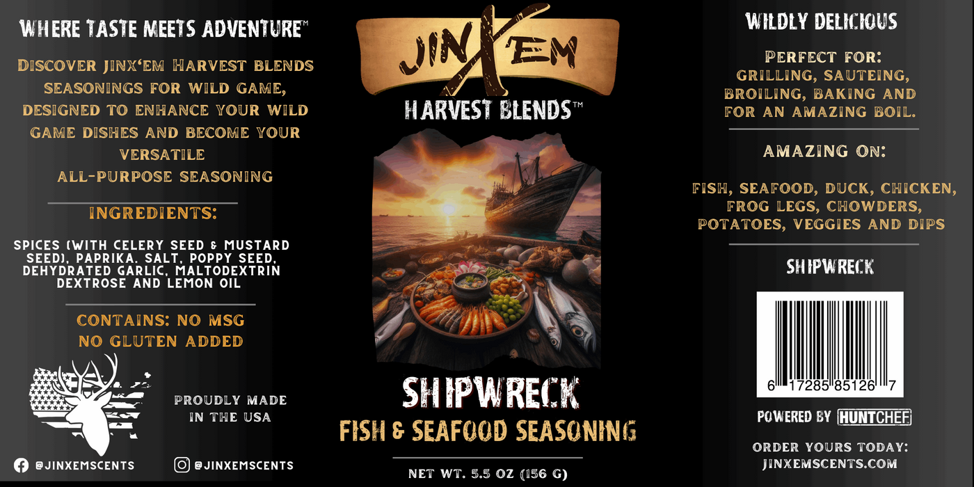 Jinx'em - Shipwreck - Fish & Seafood Seasoning