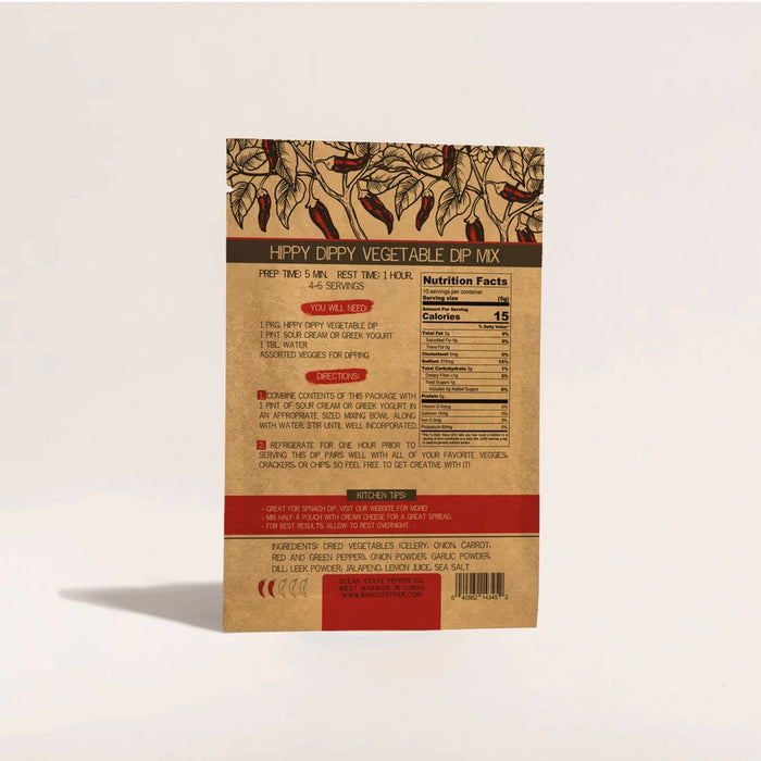 Ocean State Pepper Co. Hippy Dippy Vegetable Dip Mix