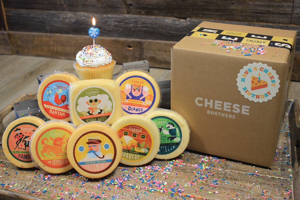 Cheese Brothers "Have a Cheesy Birthday" Gift Basket