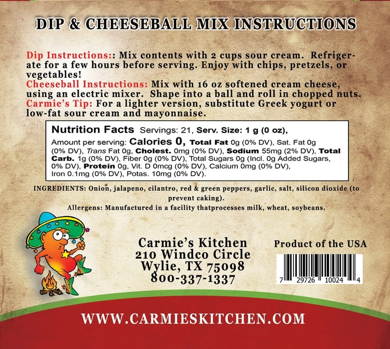 Carmie's Kitchen - Spicy Chipotle Dip Mix