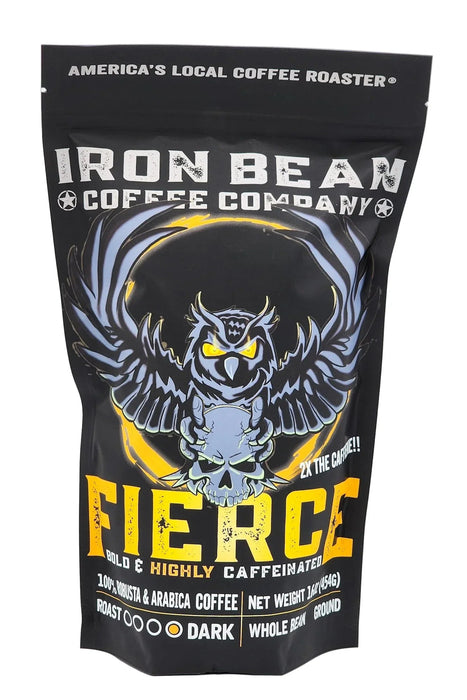 Iron Bean Coffee Company - Fierce™ - Highly Caffeinated Dark Roast