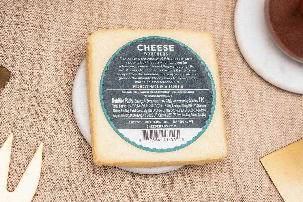 Cheese Brothers "Precious Cargo" Horseradish Cheddar