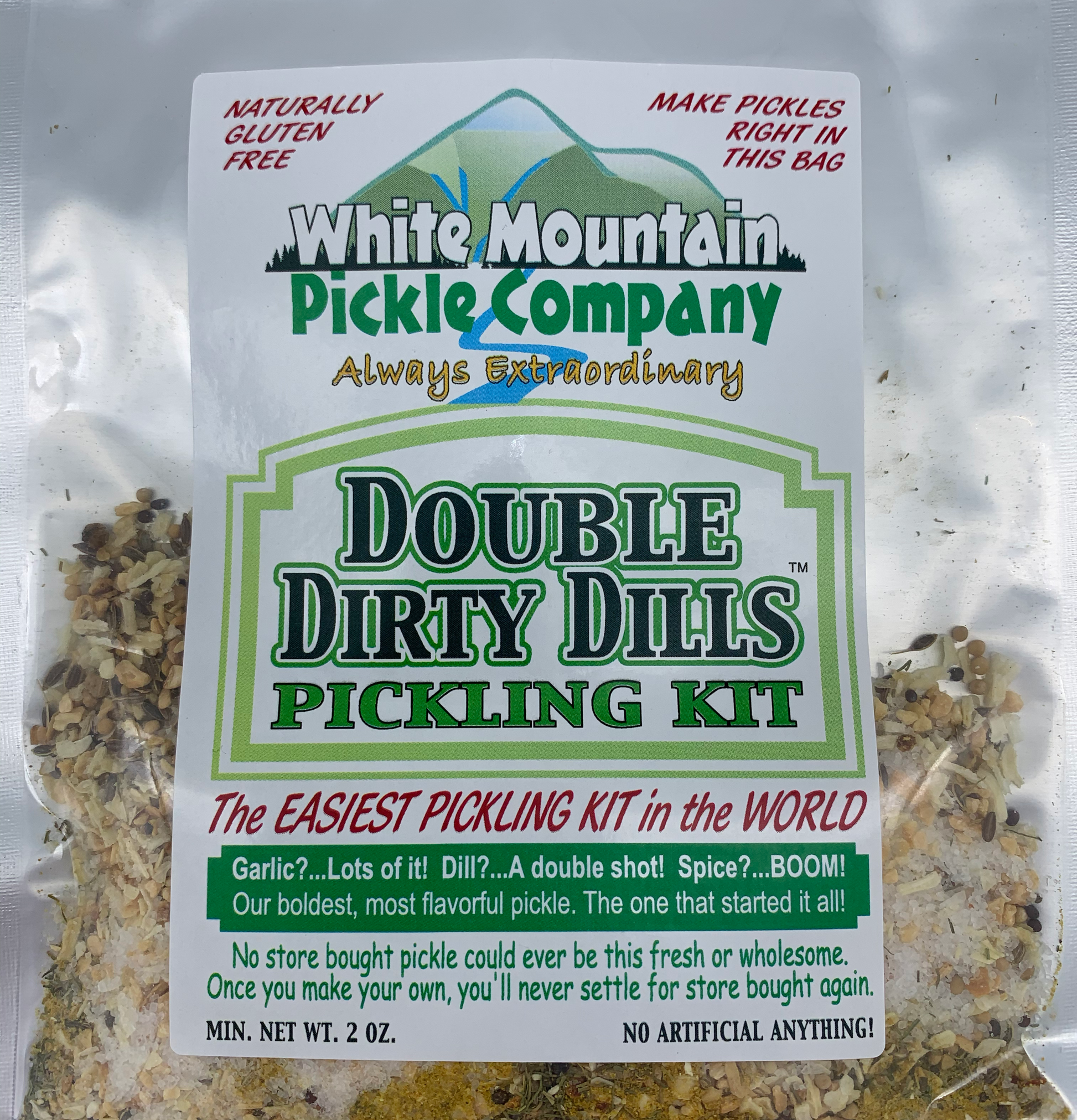 White Mountain Pickle Company's Double Dirty Dills DIY Pickle Kit. Yo