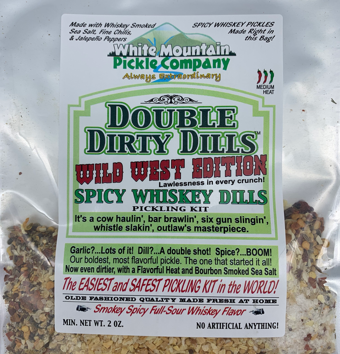 White Mountain Pickle Co. - Bourbon-spiced Wild West Edition Spicy Whiskey Dills Kit