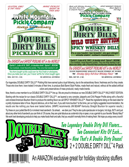 White Mountain Pickle Co. - Double Dirty Deuces 2+2 Pack Sampler